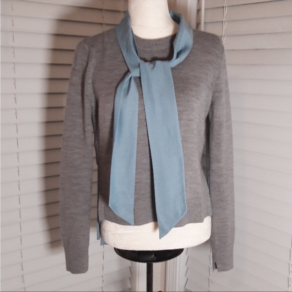 Veronica Beard shirt tail merino wool sweater